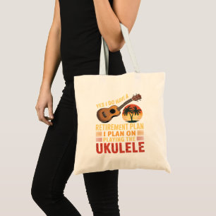 Lustiger Ukulele-Renteneintritts-Plan Tragetasche