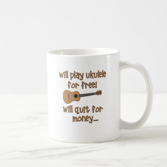 Lustiger Ukulele Tasse (Rechts)
