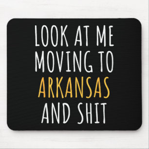 Lustiger Umzug aus dem Staat Wegzug nach Arkansas  Mousepad