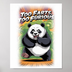 Lustiger und bunter Parodiefilm auf einem Weißen Poster
