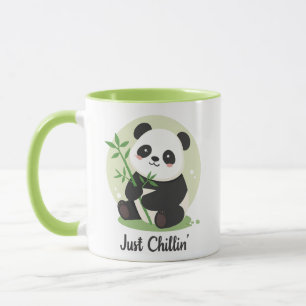 Lustiger und entspannter Panda Tasse