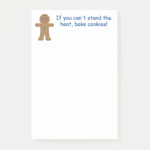 Lustiger und Fancy-Weihnachts-Gingerbread-Mann Post-it Klebezettel