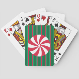 Lustiger und schicker Weihnachts-Pfefferminzbonbon Spielkarten
