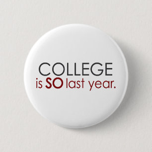 Lustiger Uni-Absolvent Button