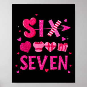Lustiger Valentinstag 67 Meme Six Seven 6 7 Valent Poster