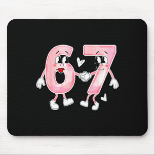 Lustiger Valentinstag 6 7 Sechs Sieben Meme Valent Mousepad
