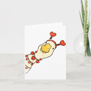 Lustiger Valentinstag Alberne Gänse Ente Herz Lieb Karte