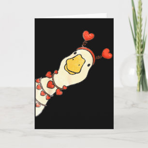 Lustiger Valentinstag Alberne Gänse Entenherz Lieb Karte