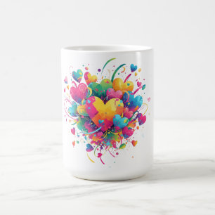 Lustiger Valentinstag-Becher – Liebe dich mehr Kaffeetasse