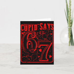 Lustiger Valentinstag Cud sagt Six Seven 67 Meme M Karte