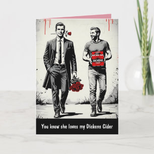 Lustiger Valentinstag-Grußkartenslogan Karte