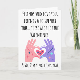 Lustiger Valentinstag, ich bin dieses Jahr Single Karte
