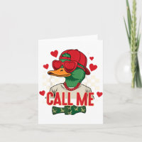 Lustiger Valentinstag Junge Entenjagd Ruf Mich Tod