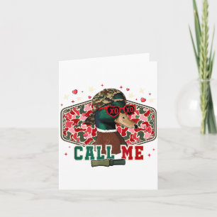 Lustiger Valentinstag Junge Entenjagd Ruf Mich Tod Karte