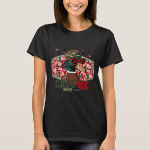 Lustiger Valentinstag Junge Entenjagd Ruf Mich Tod T-Shirt