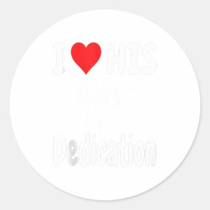 Lustiger Valentinstag-Paar-Passende Ich liebe sein Runder Aufkleber