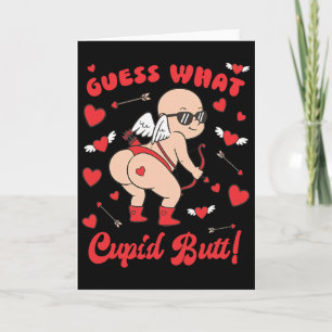 Lustiger Valentinstag, rate mal Cupid Hintern Karte