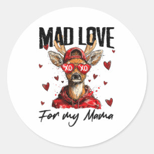 Lustiger Valentinstag Verrückte Liebe Für Meine Ma Runder Aufkleber