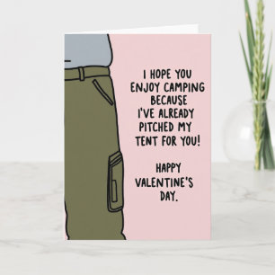 Lustiger Valentinstag-Zelt-Karte Karte