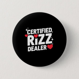 Lustiger Valentinstag Zertifizierter Rizz-Händler  Button