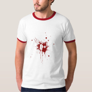 Lustiger Vampir und Zombie-Blutspender mit Blutgru T-Shirt