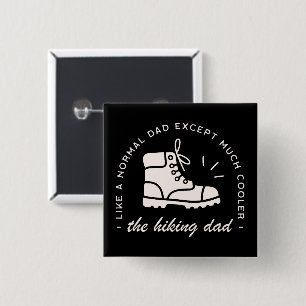 Lustiger Vater auf Wandertour, der beste Vater Button
