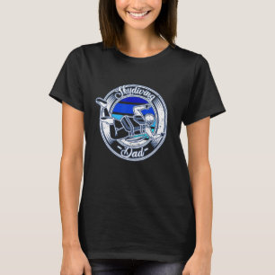 Lustiger Vater beim Fallschirmspringen T-Shirt