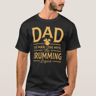 Lustiger Vater die trommelnde Legende T-Shirt