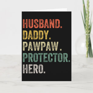 Lustiger Vater Fettreicher Hund-Daddy-Pawpaw-Besch Karte