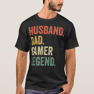 Lustiger Vater Gamer Ehemann Vater Videospiel Lege T-Shirt