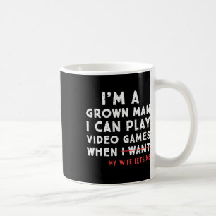 Lustiger Vater-Gamer, ich kann Videospiele spielen Kaffeetasse
