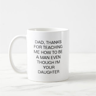 Lustiger Vater-Geschenk-Zitat-Tasse Tochter Kaffeetasse