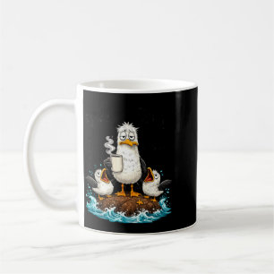 Lustiger Vater Möwe Vatertag Möwen Humor Ozean Kaffeetasse