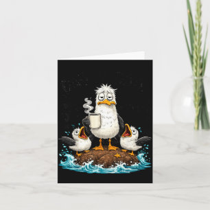 Lustiger Vater Möwe Vatertag Möwen Humor Ozean Karte