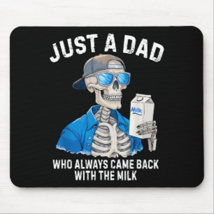 Lustiger Vater-Skelett, nur ein Dad, der mit Wit z Mousepad