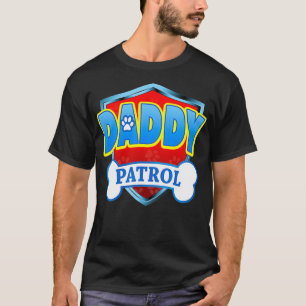 Lustiger VATER Streifenpolizei-Hundemama, Papa für T-Shirt
