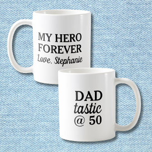 Lustiger Vater-tastisch @50 Held für immer 50. Geb Kaffeetasse