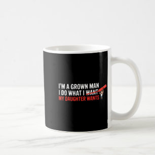 Lustiger Vater Vater-Tochter Humor Mann Vaterschaf Kaffeetasse
