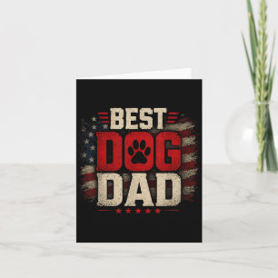 Lustiger Vater Vatertag Hund Papa Karte