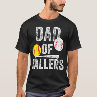 Lustiger Vater von Baseball- und Softballspielern T-Shirt