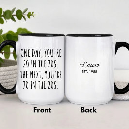 Lustiger Vatertag 70. Geburtstag Kaffee Tasse