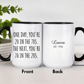 Lustiger Vatertag 70. Geburtstag Kaffee Tasse