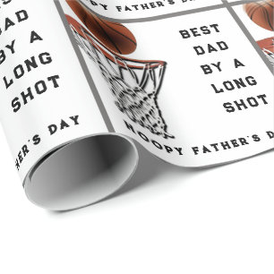 Lustiger Vatertag Basketball Geschenkpapier