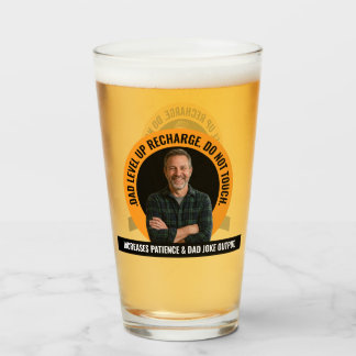 Lustiger Vatertag-Becher mit individuellem Foto Glas
