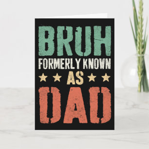Lustiger Vatertag Dad Daddy Papa Bruh Ehemals beka Karte
