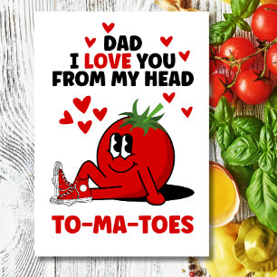 Lustiger Vatertag Dad-Witz-Pun Ich liebe dich Feiertagskarte