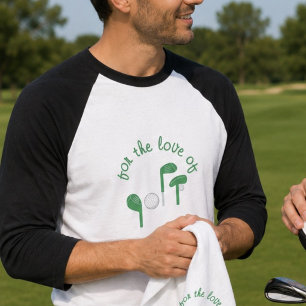 Lustiger Vatertag "Für die Liebe zum Golf" Typogra T-Shirt