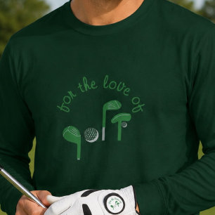Lustiger Vatertag "Für die Liebe zum Golf" Typogra T-Shirt