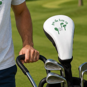 Lustiger Vatertag Für die Liebe zum Golf-Typografi Golf Headcover