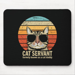 Lustiger Vatertag für Katzenpapa Mousepad